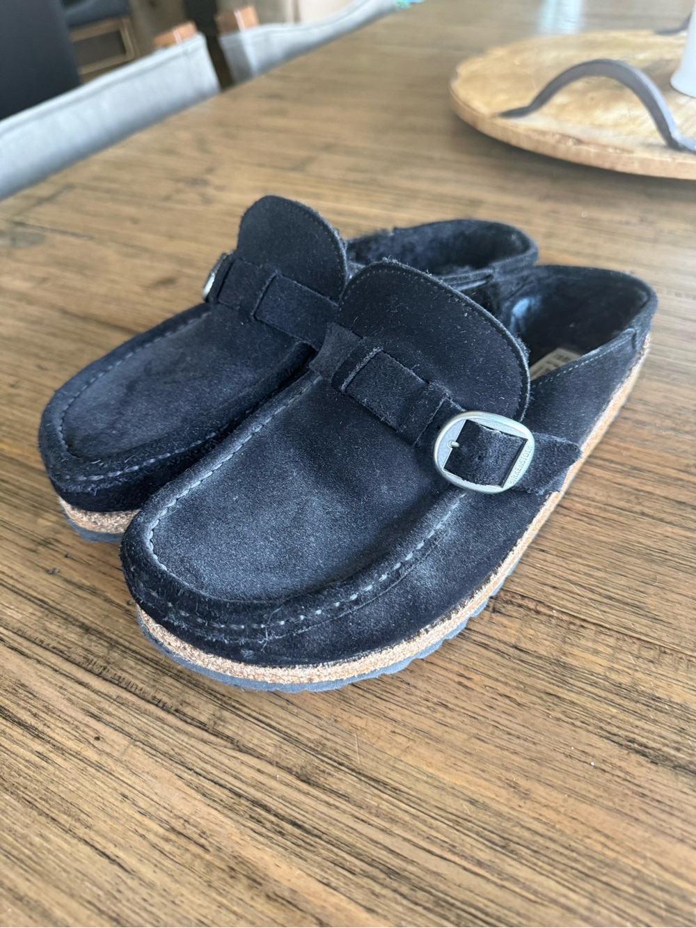 Birkenstock Buckley Black Suede - size 40